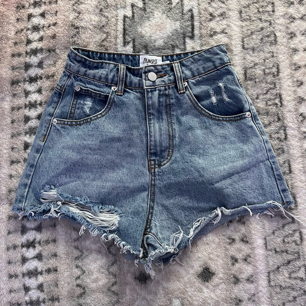 High Waisted Princess Polly Jean Shorts